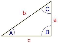 пример прямоугольного треугольника