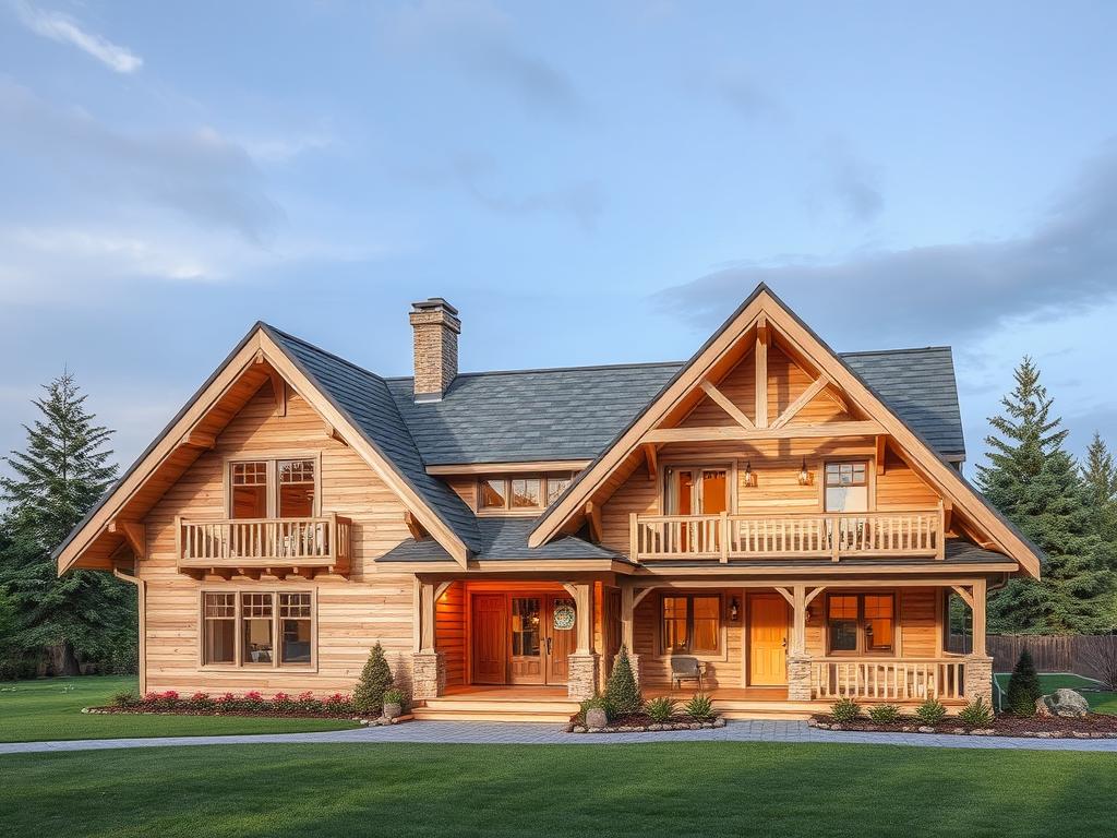 design of wooden housesфото