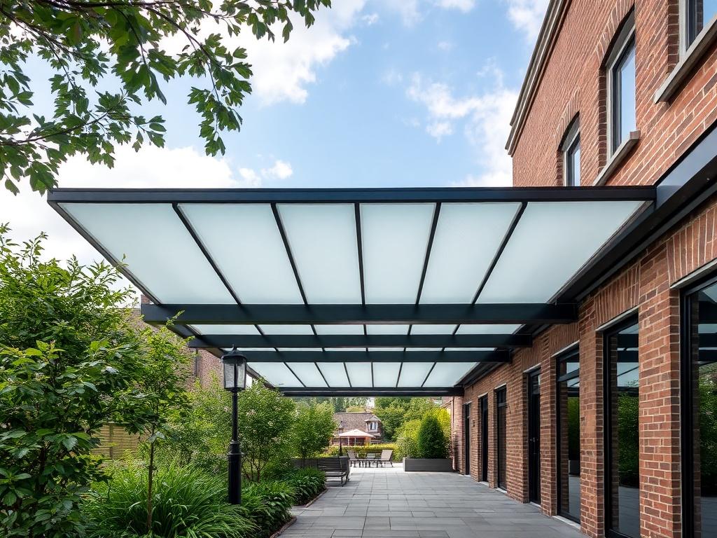 Монолитный поликарбонат для навесов: простой материал — сложные решения