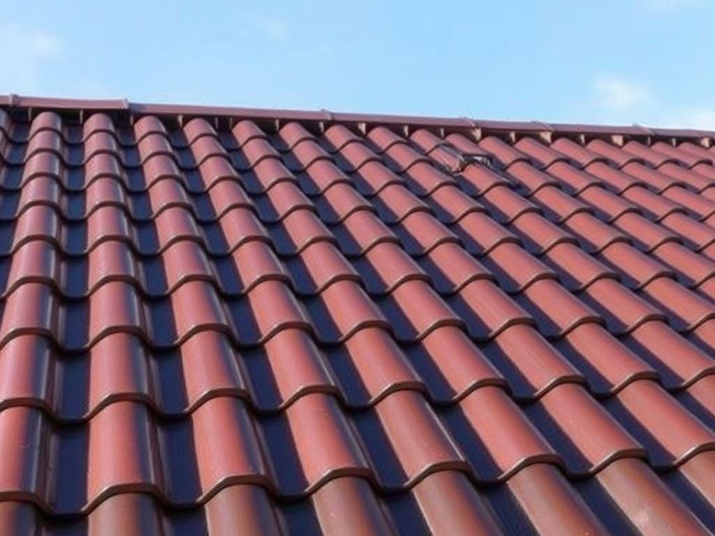 Metal roofing tiles for the roof Metal roofing tiles for the roofфото
