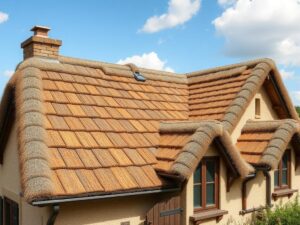 Кровля в стиле кантри: натуральные текстуры и тёплые оттенки