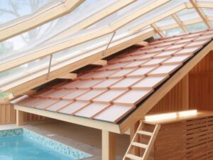 Монтаж кровельных элементов для зданий с повышенной влажностью внутри: бассейны и сауны — как выбрать материалы и выстроить работу без сюрпризов