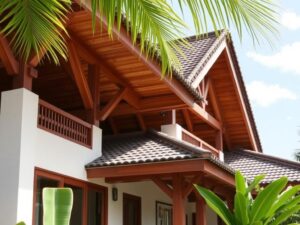 Кровля для дома в тропическом стиле: как выбрать материал, форму и детали, чтобы ваш дом дышал солнцем